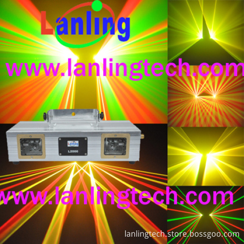 Double RGY DJ Club Light Laser Projector (L2000)